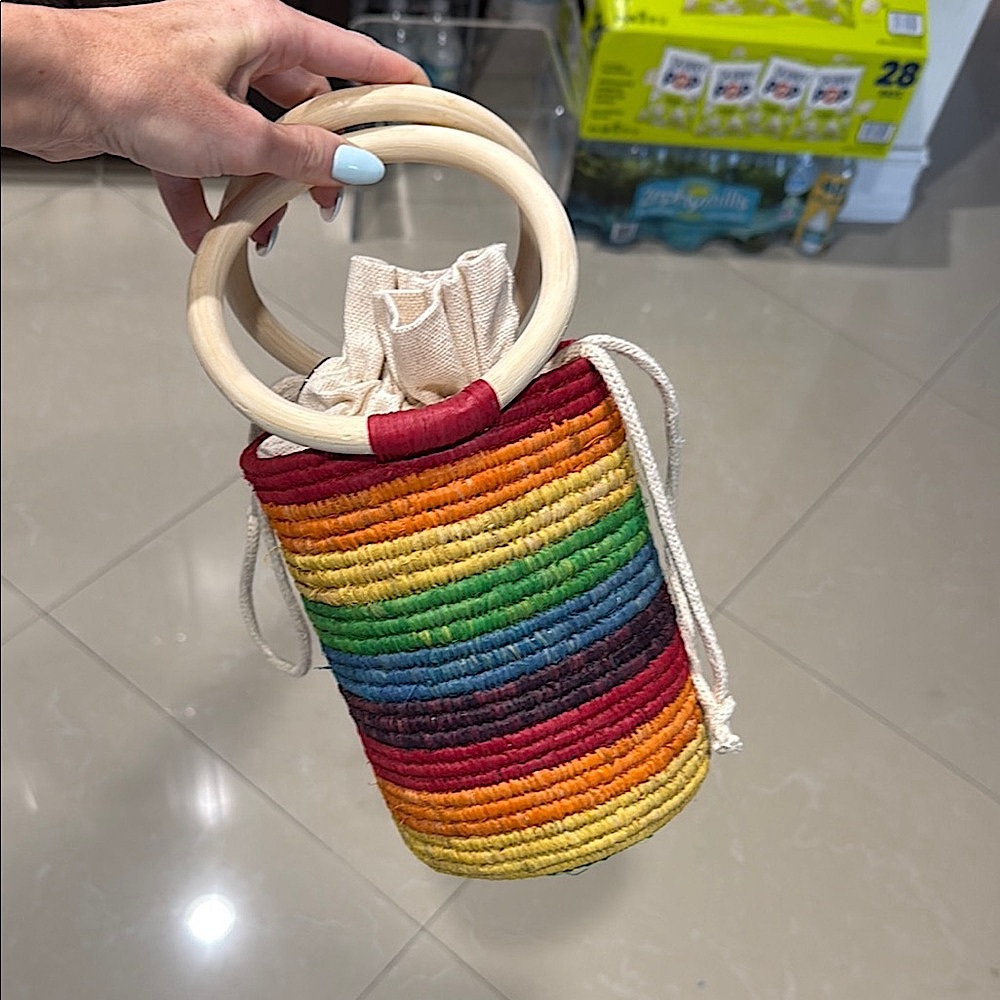 Poolside ‘Marley Rainbow’ Bucket Bag